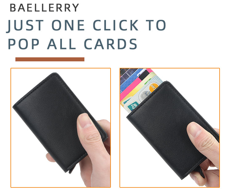 10 Cards Slots Blocking Credit Card Holder