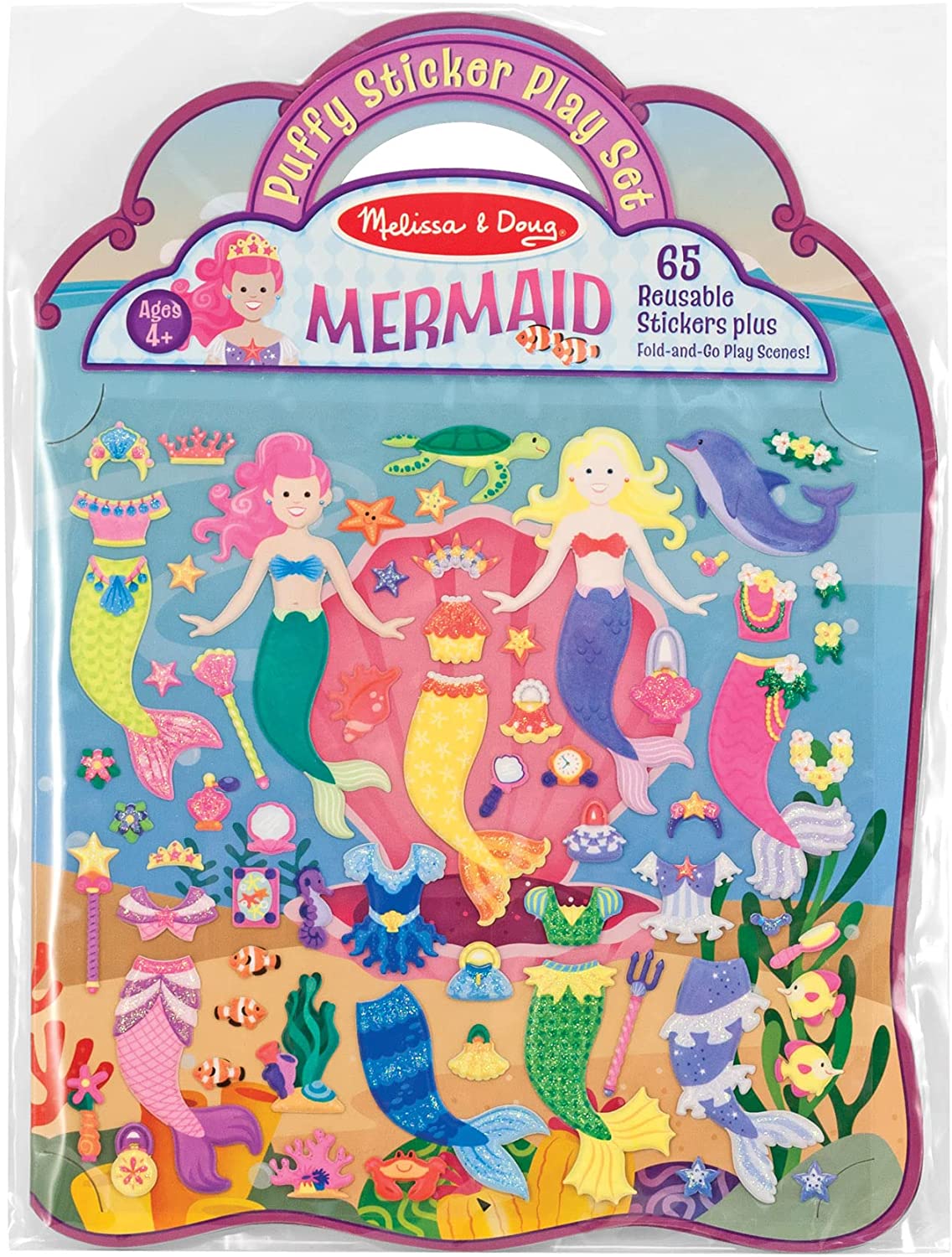 Activity Set-Puffy Sticker Play Set: Mermaid (Ages 4+)